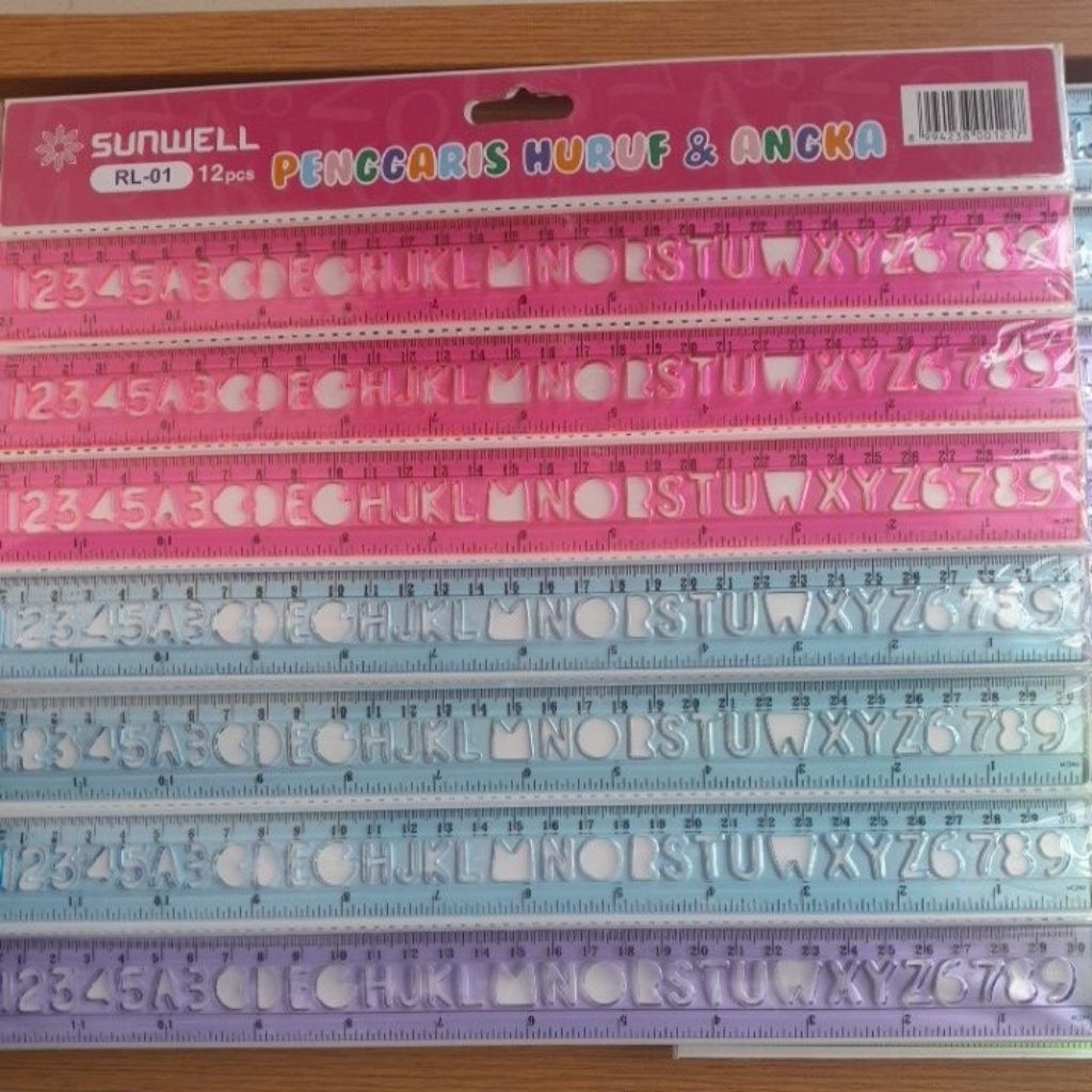 

PENGGARIS HURUF DAN ANGKA SUNWELL