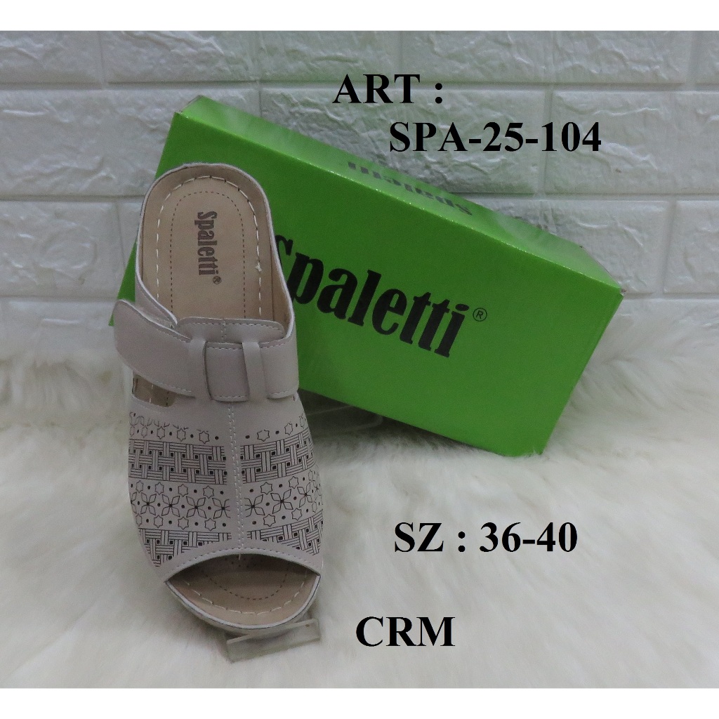 SANDAL WEDGES WANITA MEREK SPALETTI ART SPA-25-104 PRICE RP 320.900 BRAND ORIGINAL