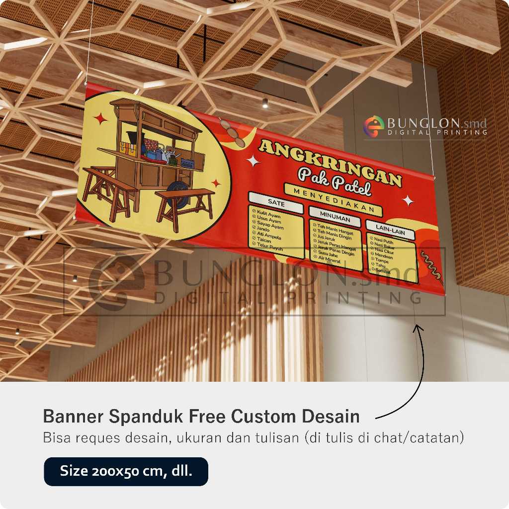 Spanduk Angkringan Free Custom Desain