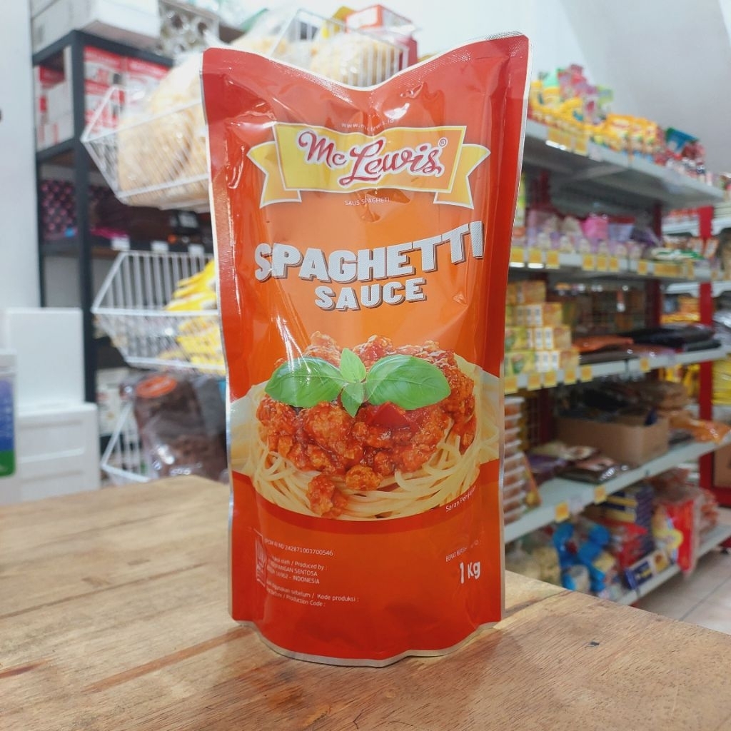 

MC LEWIS SPAGHETTI SAUCE 1 KG / SAUS SPAGETI MC LEWIS 1 KG