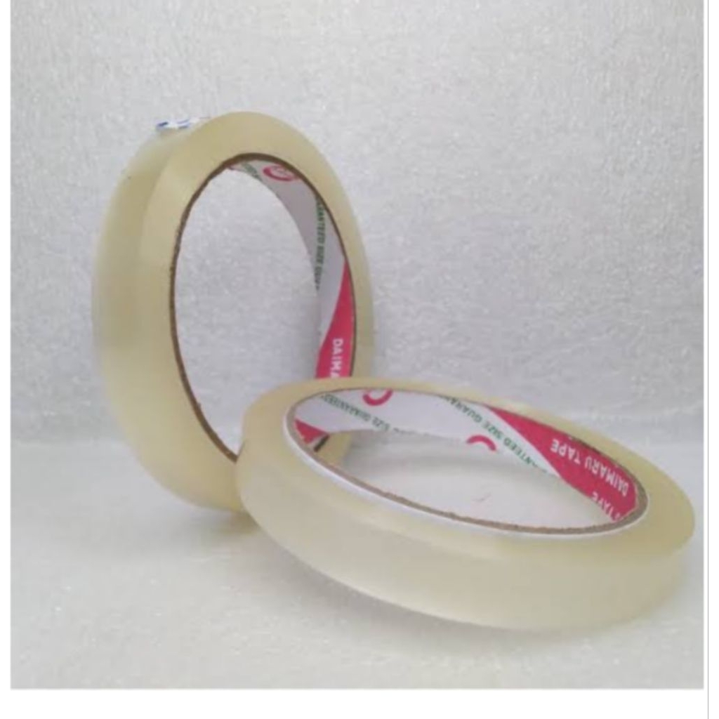 

Selotip / Isolasi / Lakban Bening DAIMARU 1/2 inch / 12 mm x 72 yard