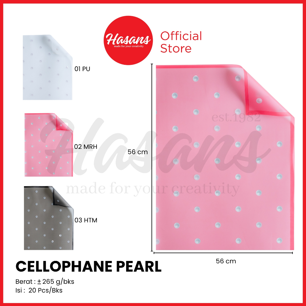 

[20 Lembar] Kertas Buket Bunga Transparan / Plastik Buket Bunga Motif Polkadot / Cellophane Motif Mutiara / Flower Wrapping Paper / Kertas Cellophane Buket Bunga / Cellophane Pearl