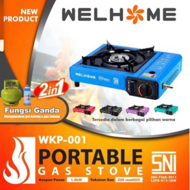 Kompor Portable Welhome 2 Fungsi / Kompor portable