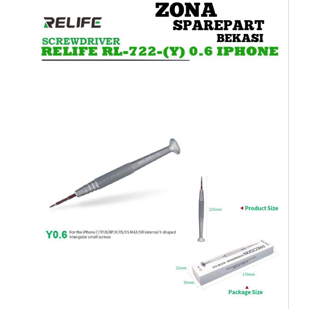 OBENG RELIFE RL-722 PLUS 1.5/RL-722 Y IPHONE