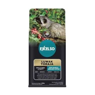 

[oddsolshop] pekanbaru/Excelso Luwak Toraja 200GR Bubuk Kopi Ground Coffee Powder Drink