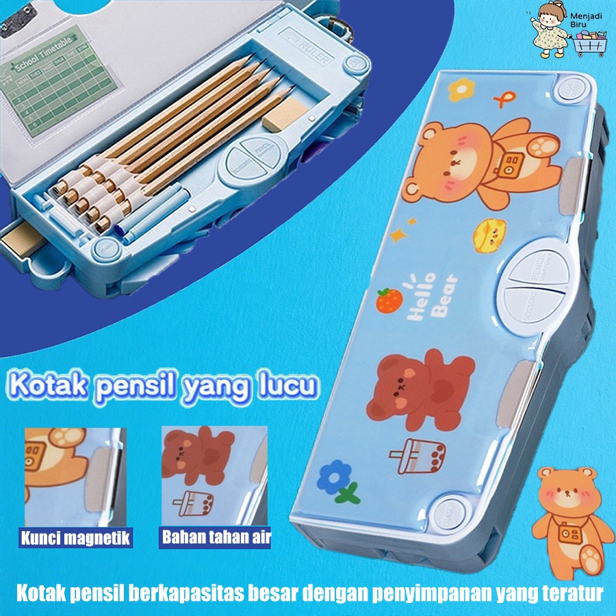 

Kotak Pensil Otomatis Selebriti Internet/Kotak Alat Tulis Multifungsi Versi Gadis Nilai Tinggi Kapasitas Besar