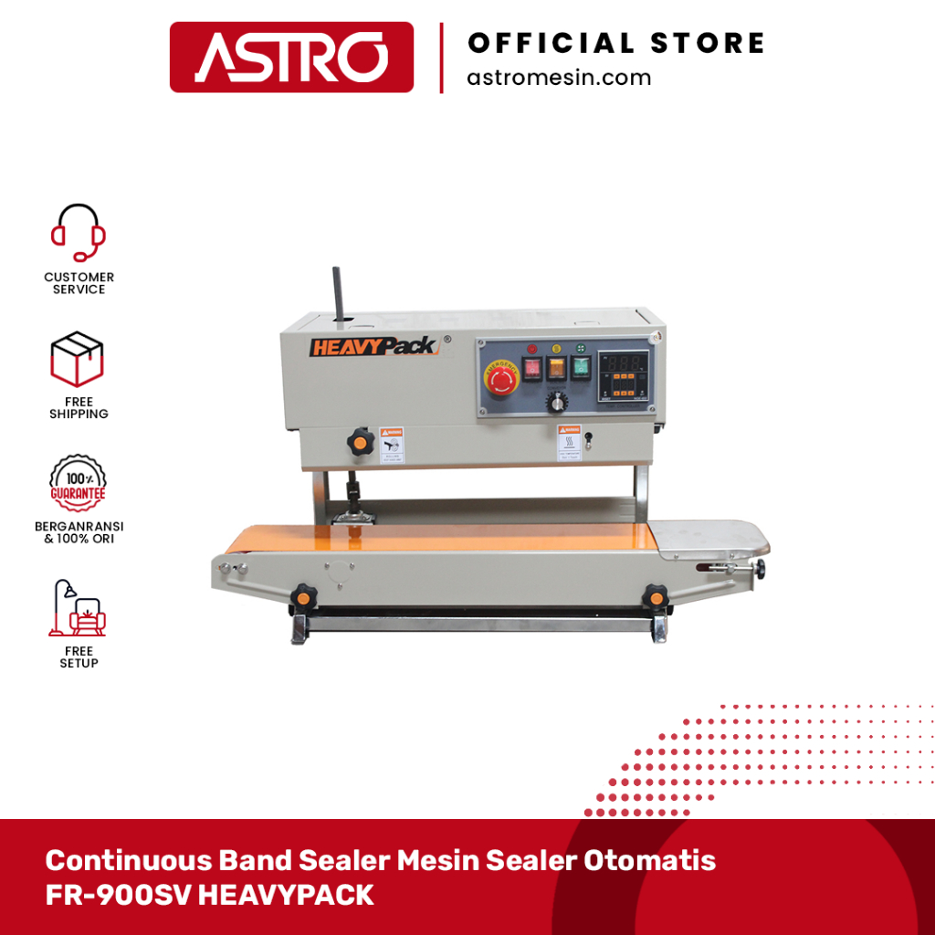 Continuous Band Sealer Mesin Sealer Otomatis FR-900SV HEAVYPACK