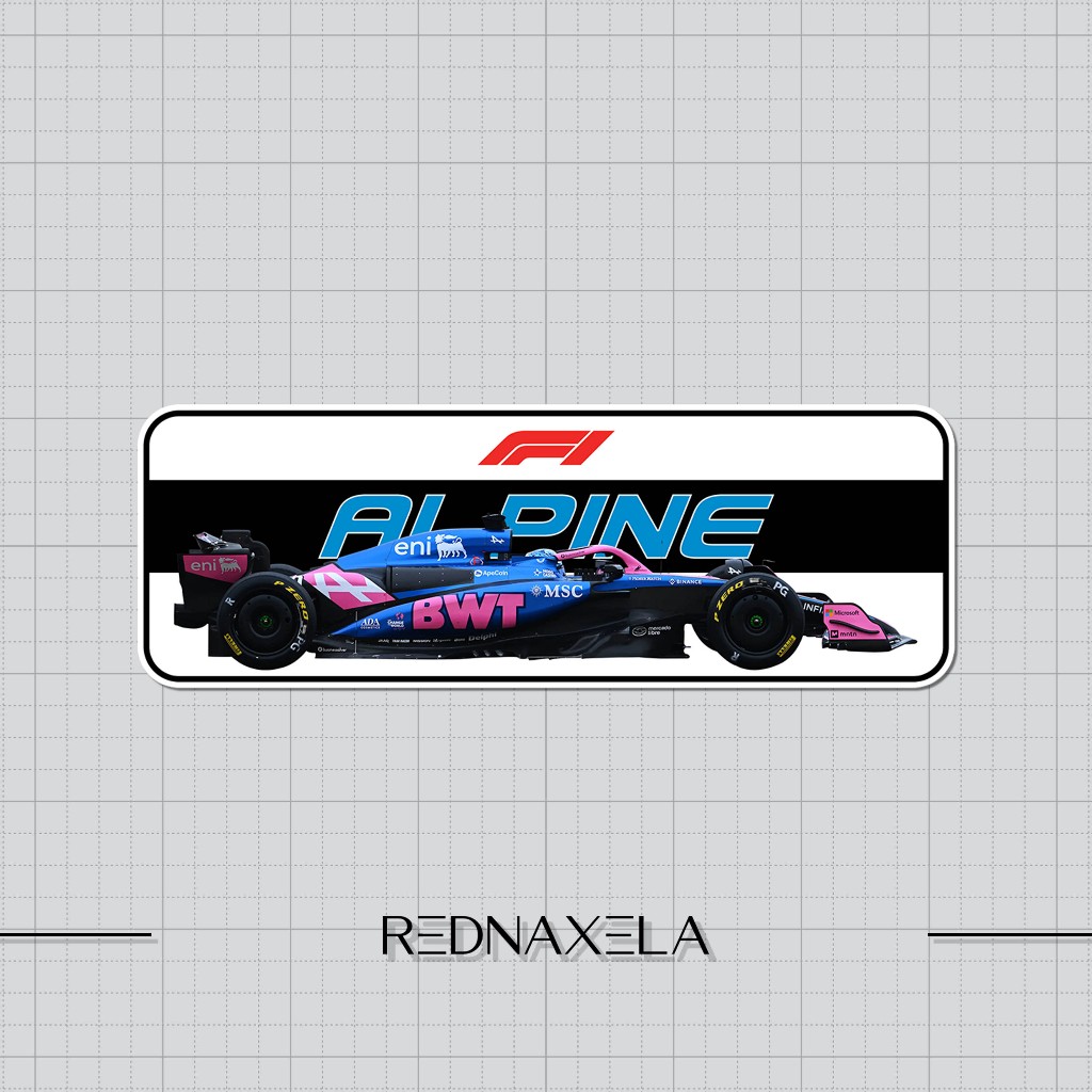 

Stiker Vinyl Formula 1 Racing Team Alpine Outdoor High Quality Waterproof Sticker