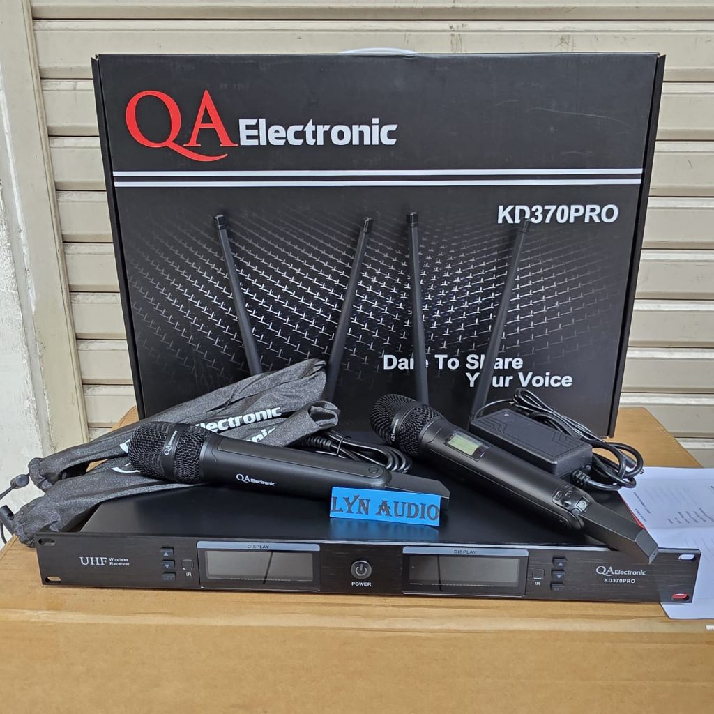 MICROPHONE WIRELESS QA ELECTRONIC KD370PRO ORIGINAL UHF KD 370 PRO