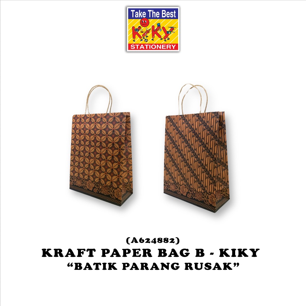 

KIKY Tas Tali B Kraft (Uk. 23 x 30 x 10 cm) - 1 Pack = 10 Pcs