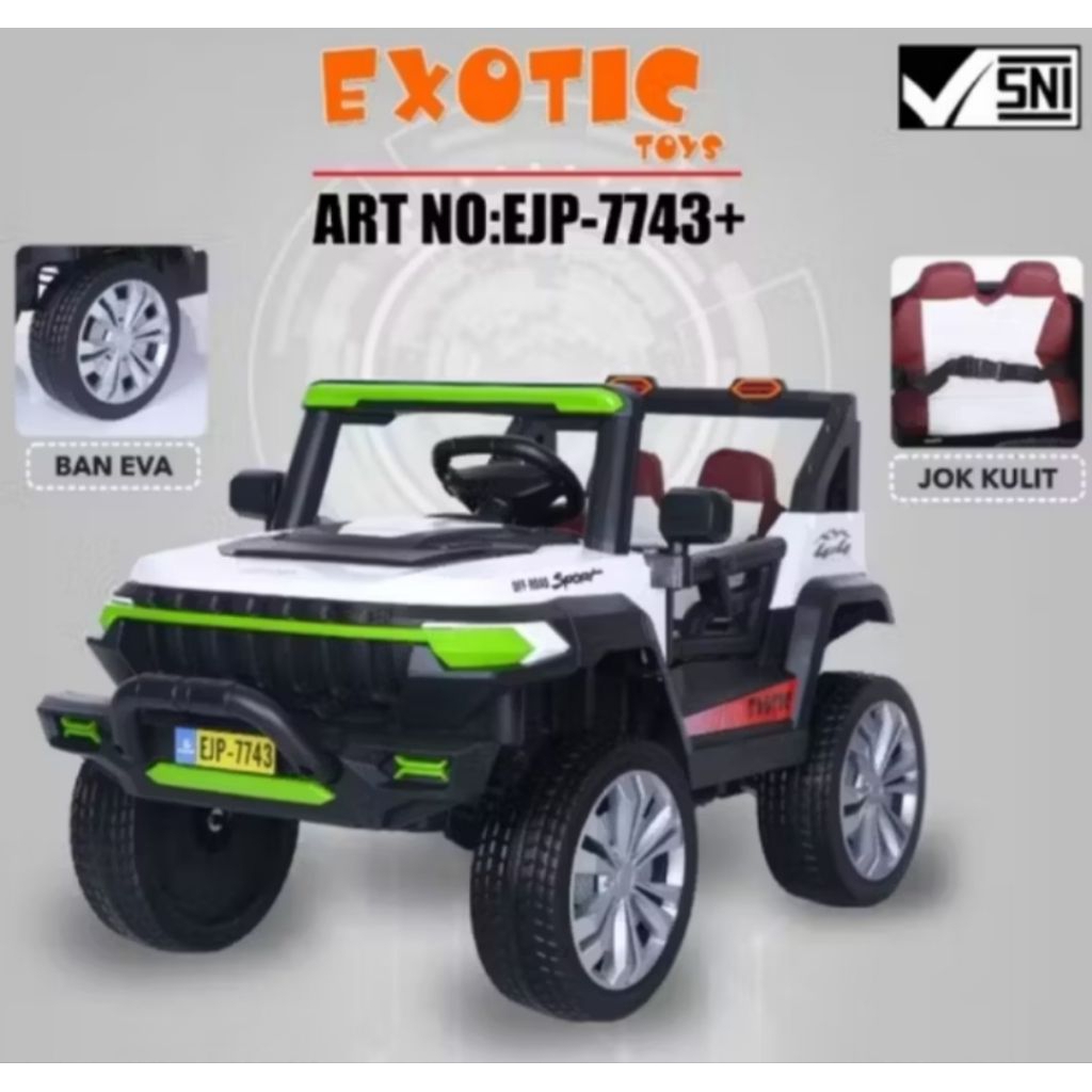 Mobil aki anak exotic EJP 7743+ ban karet