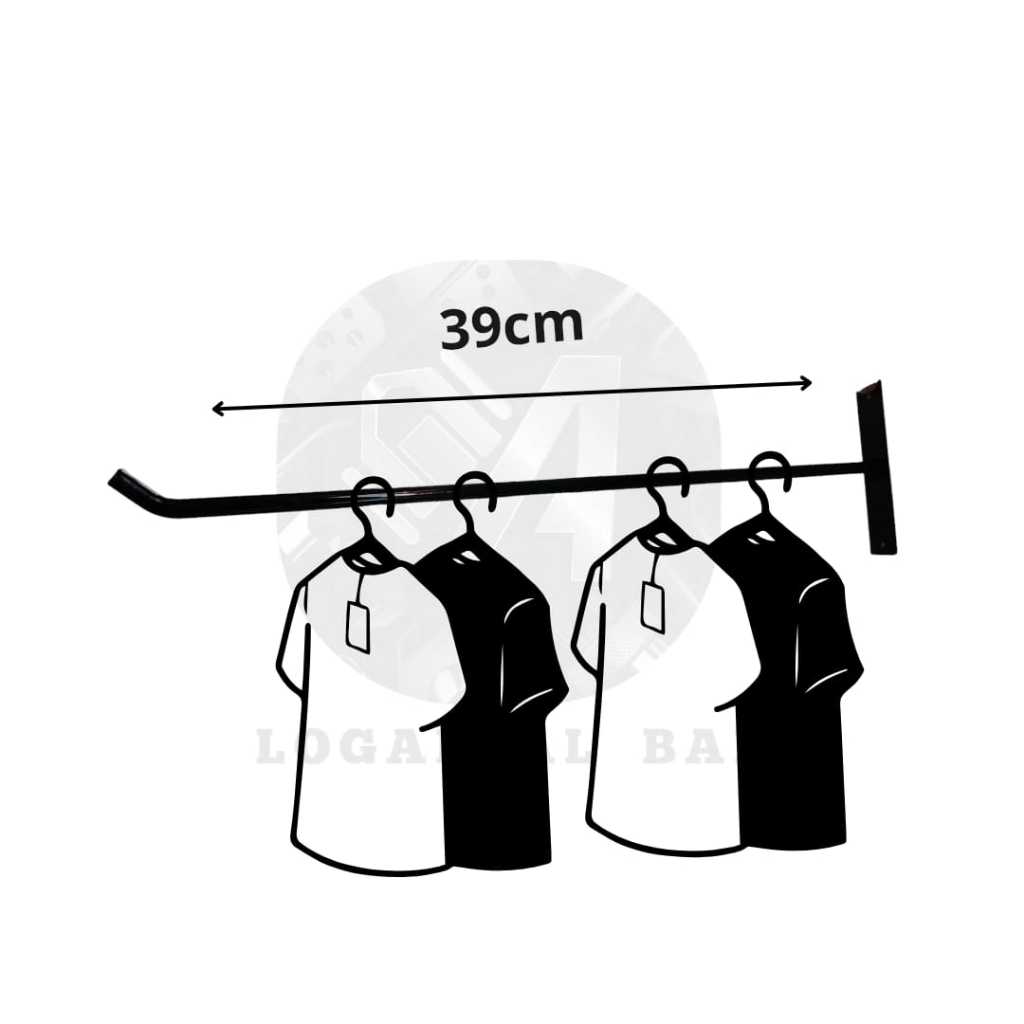 gantungan baju dinding besi serbaguna kaitan besi