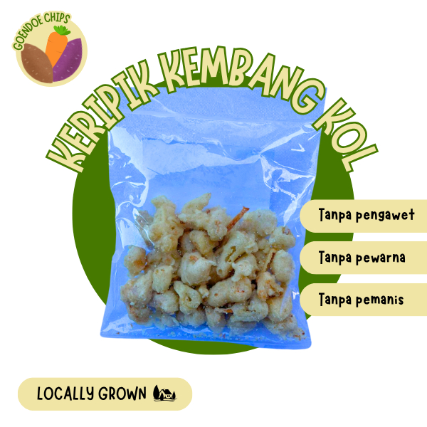 

Keripik Kembang Kol 100 Gr Goendoe Chips - Cemilan Khas Batu Malang