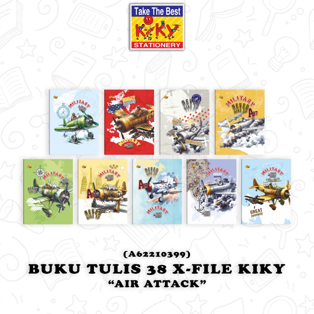 

KIKY Buku Tulis 38 Lembar X-File (Cover Plastik) - 10 Buku