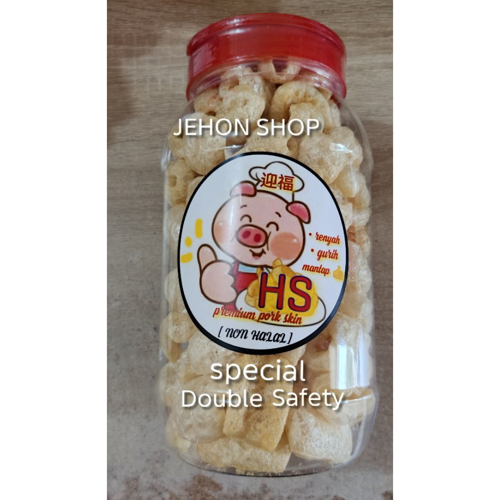 

Kerupuk kulit B2 2L(180gram include toples) special protection (Non halal)