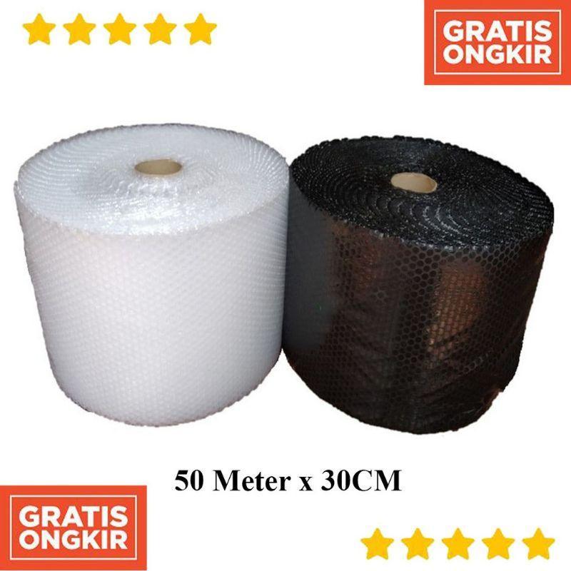 

Bubble Wrap Hitam Putih 30cm x 50m MERK MTAP