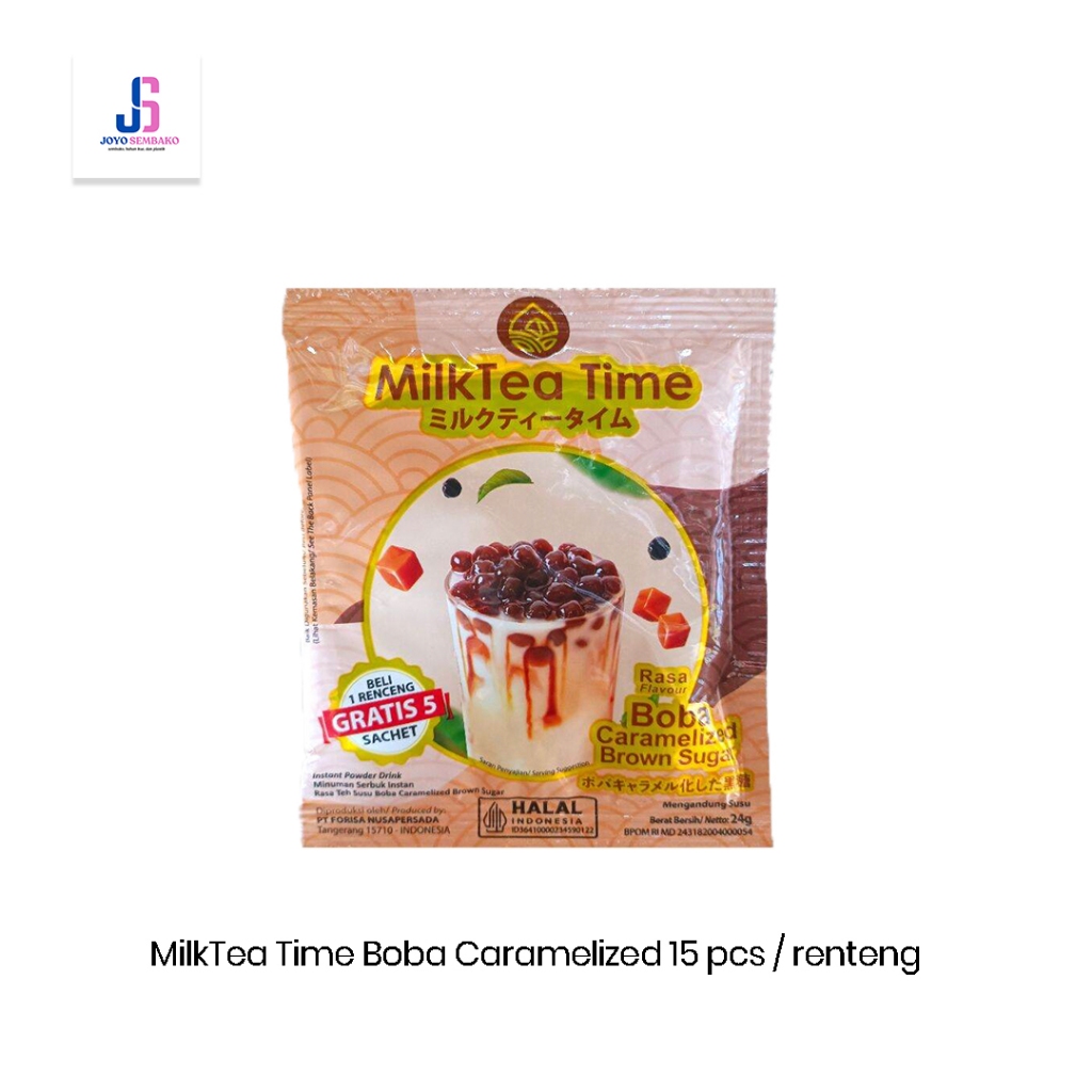 

MILK TEA TIME BOBA CARAMELIZED 15 PCS