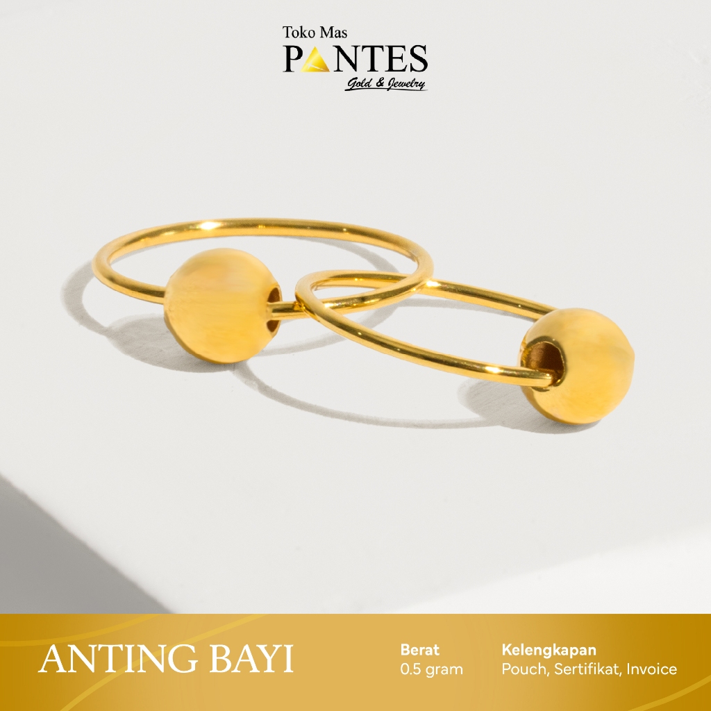 Anting Bayi Emas 0.5 Gram | PANTES GOLD & JEWELRY