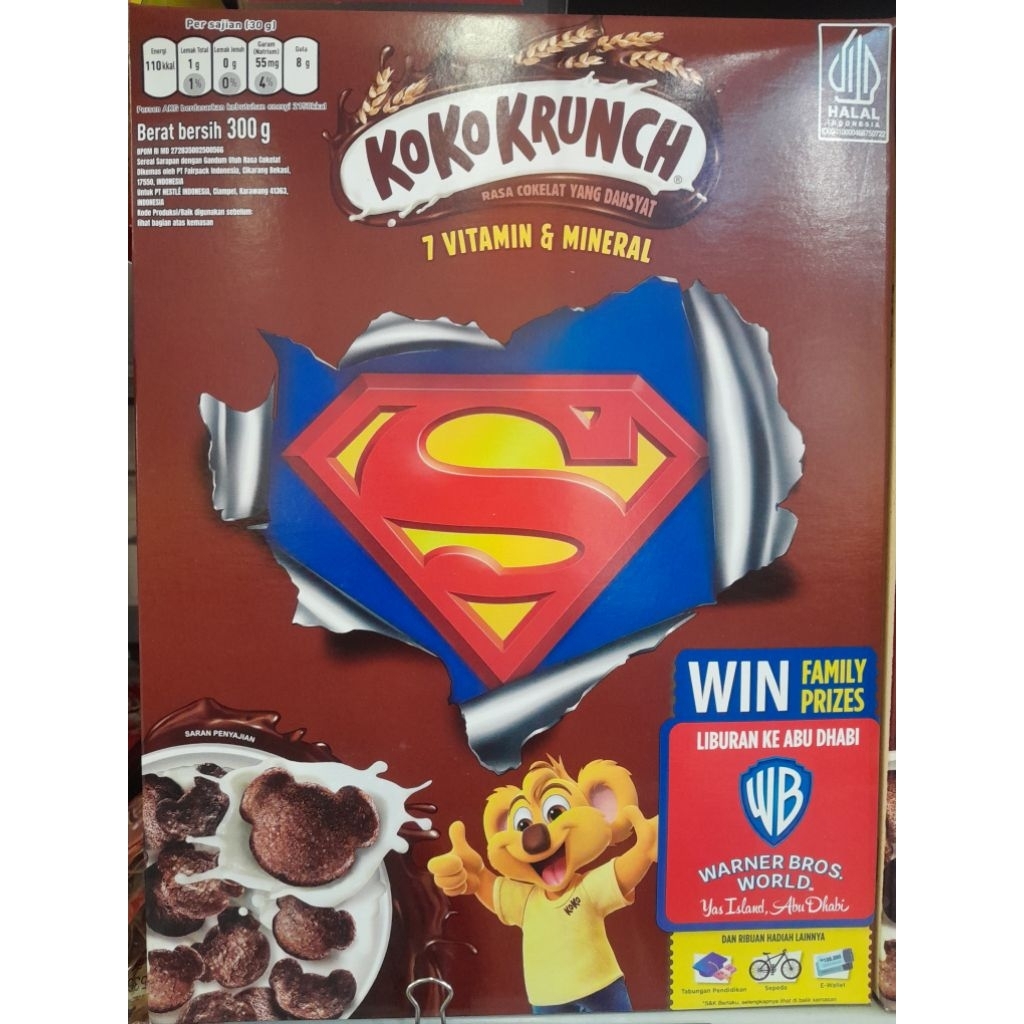 

Koko Kruch Cereal 300g. Edisi WB World