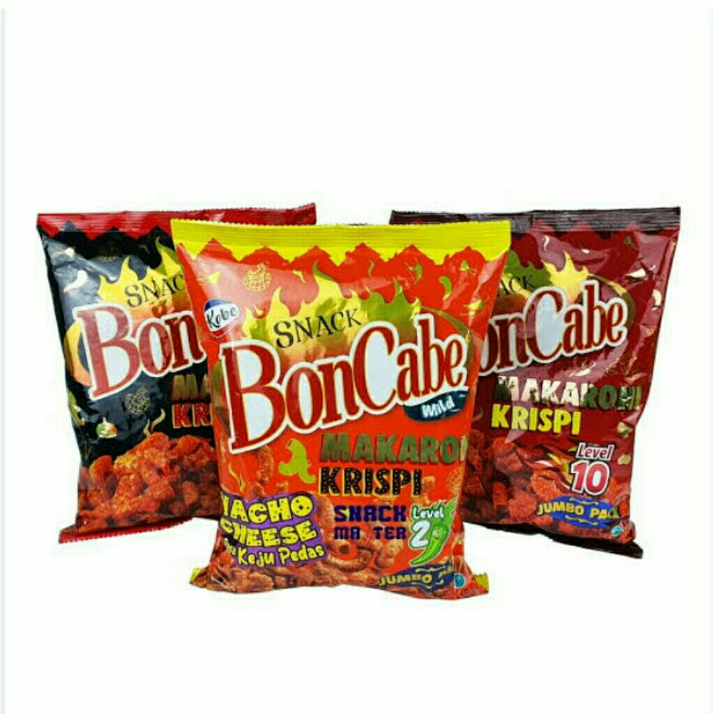 

Boncabe Makaroni Krispi 27gr isi 10 pcs