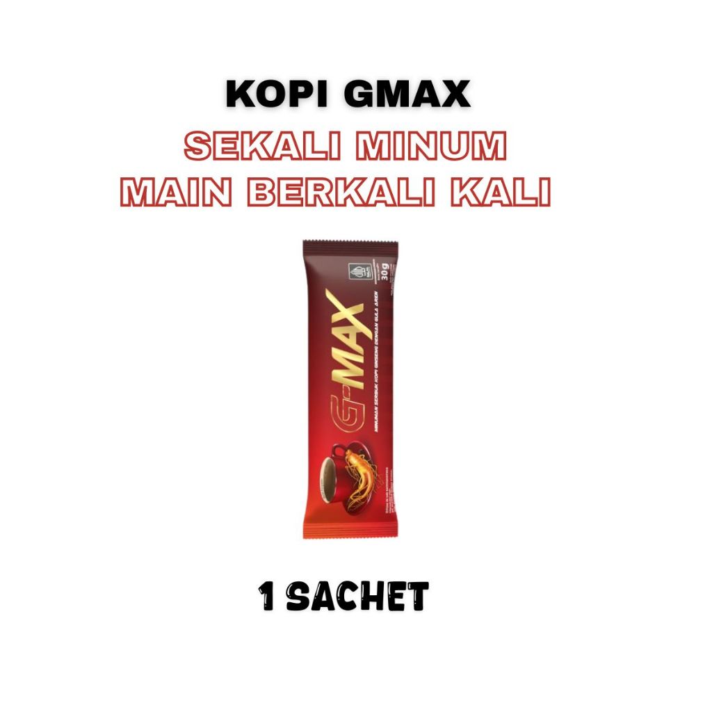

1 SACHET KOPI G-MAX GULA AREN - KOPI PRIA TAHAN LAMA PENAMBAH STAMINA BPOM