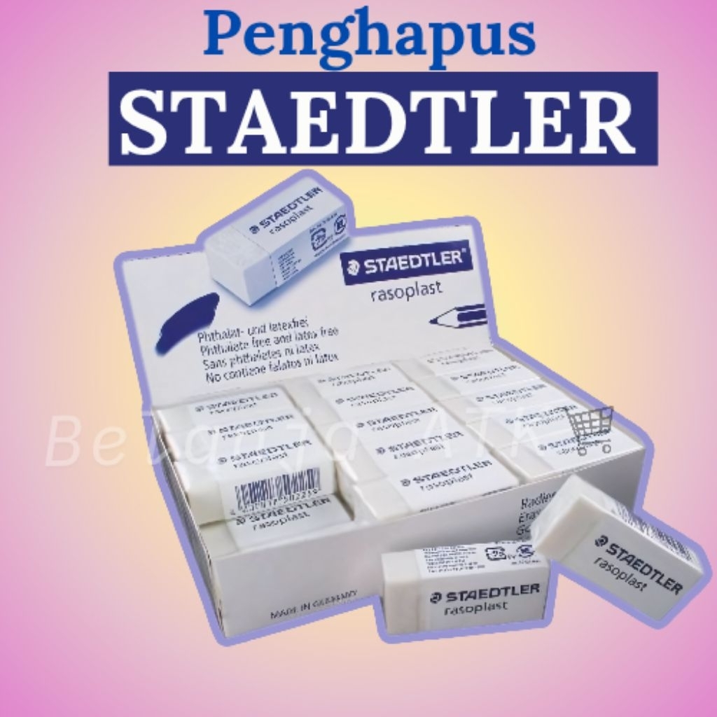 

[Eceran] Penghapus putih bersih Staedtler min 3 pcs