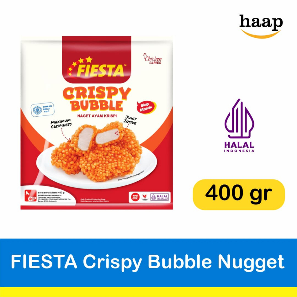 

Fiesta Crispy Bubble Nugget Ayam 400 Gr