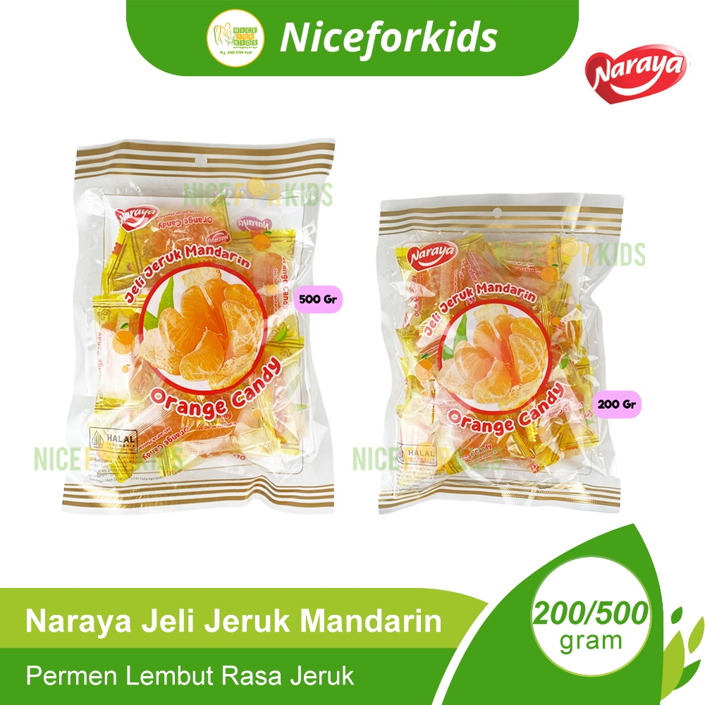 

Naraya Orange Candy 200gr / Naraya Orange Candy 500gr / Permen Lembut Rasa Jeruk Segar