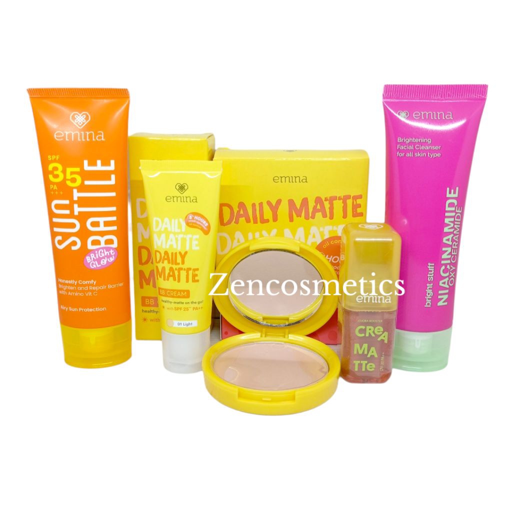 Paket Emina 5 in 1 Skincare/ Emina paket Make Up Murah