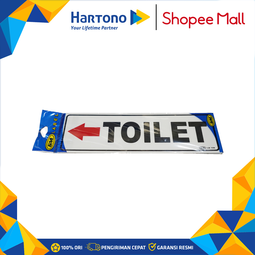 

GM Label Toilet Kiri Besar TOILET-KIRI