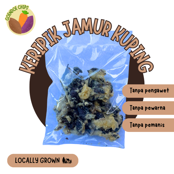 

Keripik Jamur Kuping 100 Gr Goendoe Chips - Cemilan Khas Batu Malang