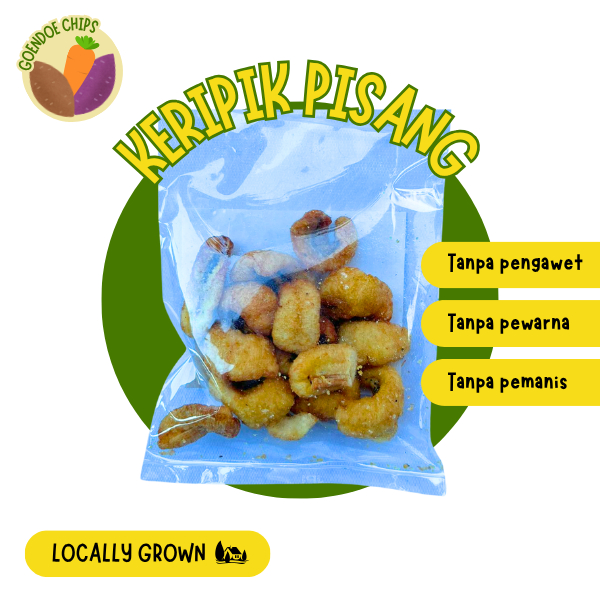 

Keripik Pisang 100 Gr Goendoe Chips - Cemilan Khas Batu Malang