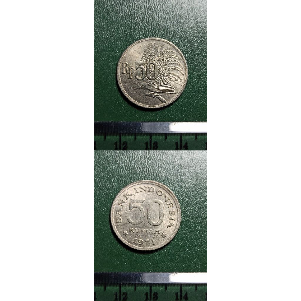 koin kuno Indonesia 50 rp tahun 1971 k32