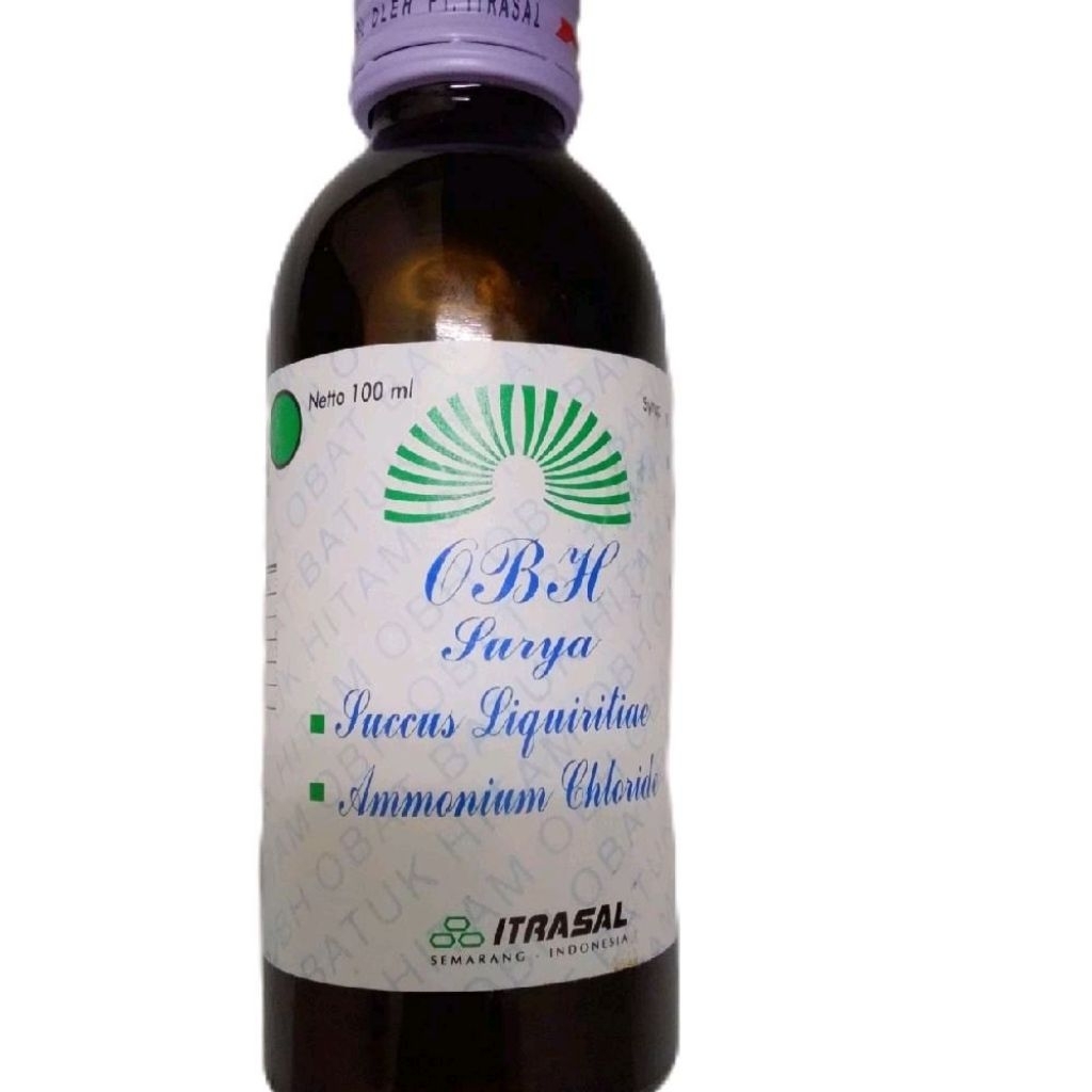OBH Surya Itrasal 100 ml - Obat Batuk Hitam Itrasal