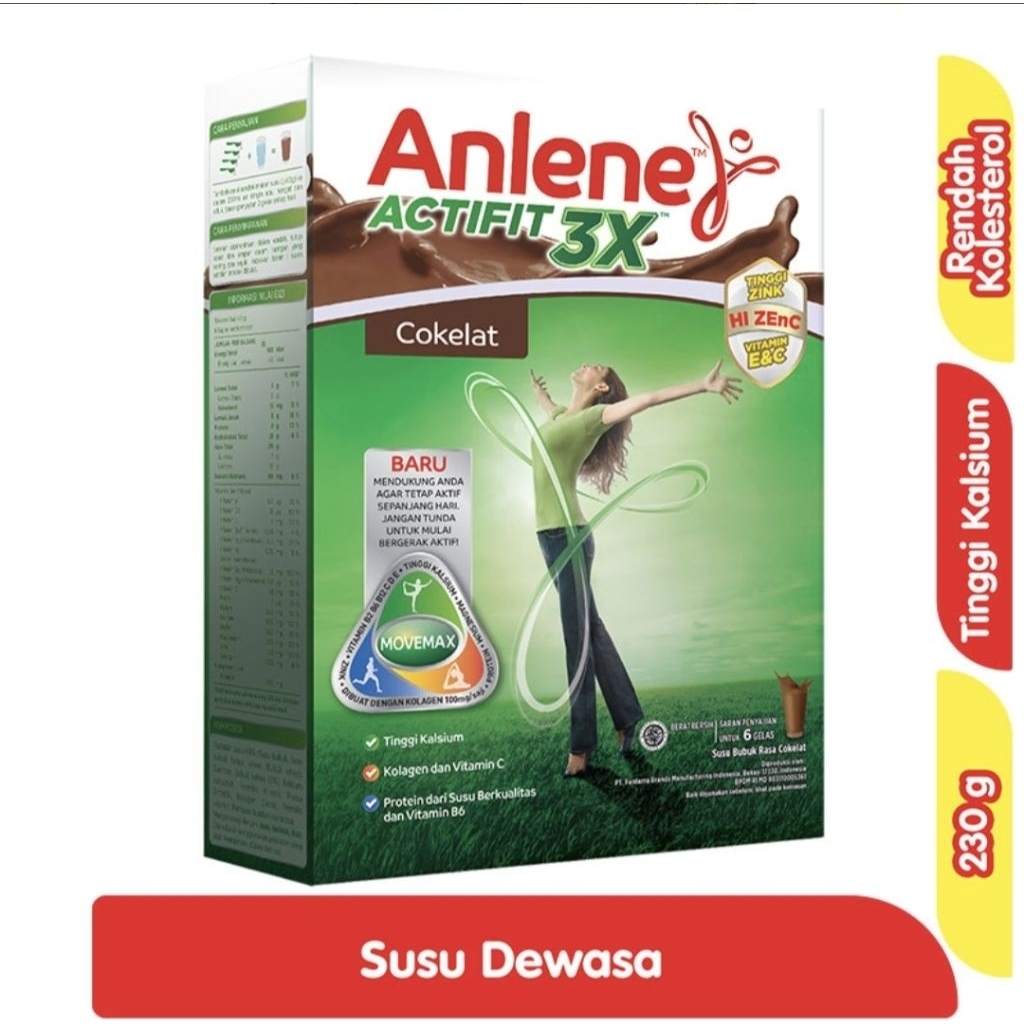 

Anlene Actifit Susu Bubuk Cokelat 230 g
