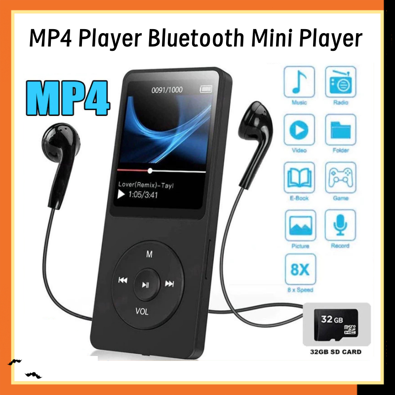 Ready Stock MP4 Player Bluetooth MP3 Mini Player / MP3 Mini Player