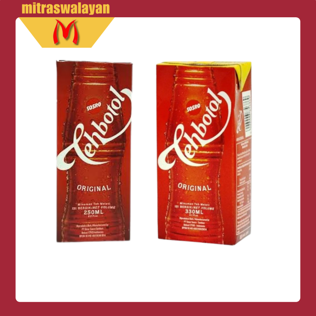 

Teh Botol Sosro Kemasan 250 ml & 330 ml