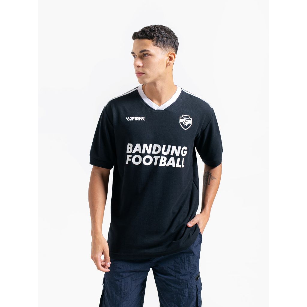 BANDUNG FOOTBALL Polo Shirt V Line 62Firm Black