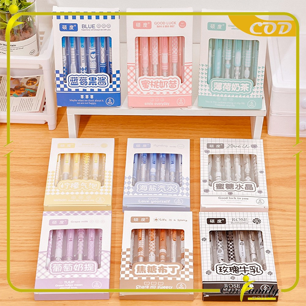 

EC ONE-A69 Pulpen ST Set 6IN1 Motif Bunga 0.5MM / Pena Mekanik Alat Tulis Perlengkapan Sekolah / Retractable Pen Karakter Set / Pulpen Cetek Import