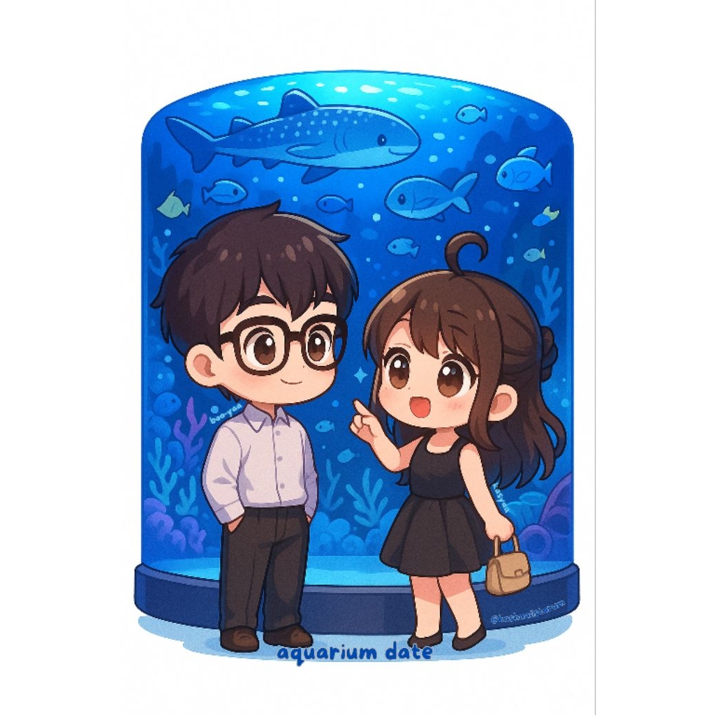 KEYCHAIN boo-syaa "AQUARIUM DATE" vers