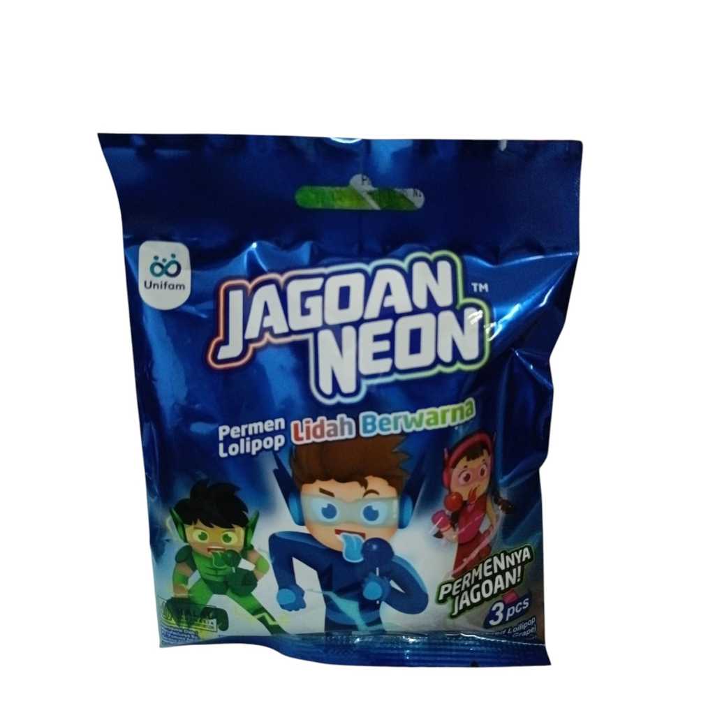 

Jagoan Neon Permen Lolipop Lidah Berwarna isi 3pcs