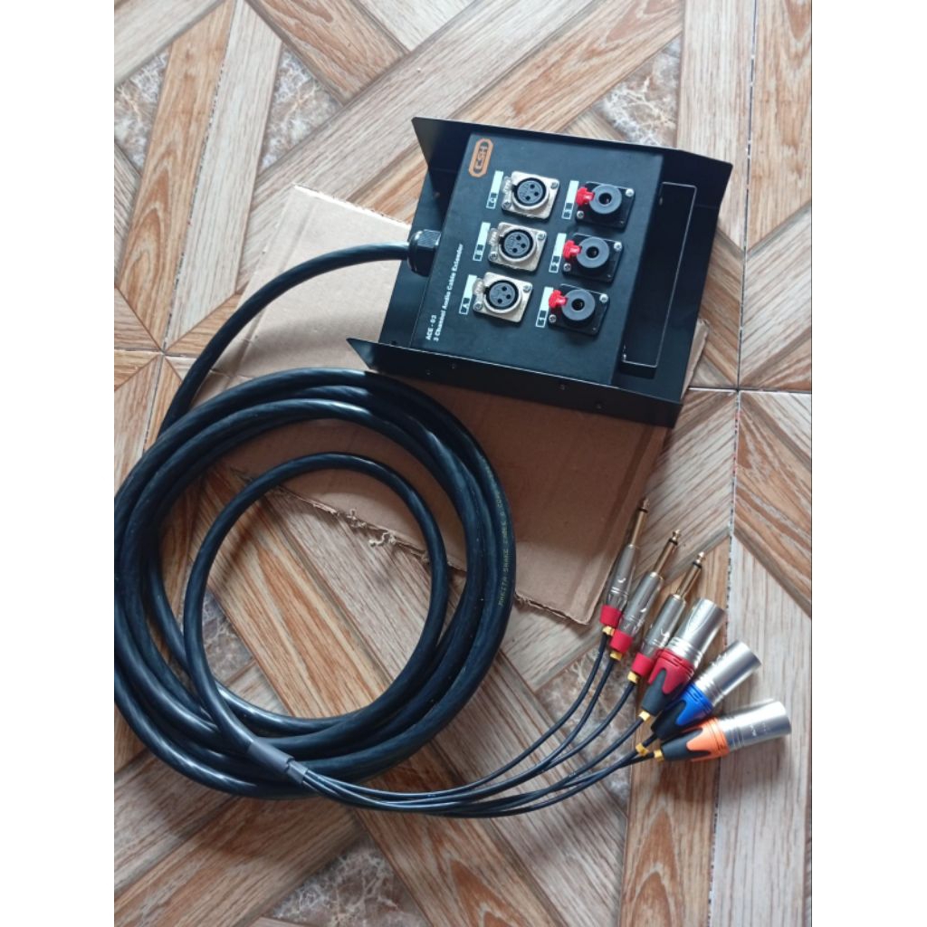 KABEL SNAKE MAKITA ISI 6 CHANNEL + BOX + JECK CANON ISI 3+ JECK AKAI MONO ISI 3 LENGKAP