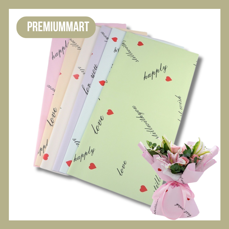 

20 LEMBAR Kertas Buket Bunga Cellophane Flower Wrapping Paper Bouquet Dekorasi Pesta Florist KB090