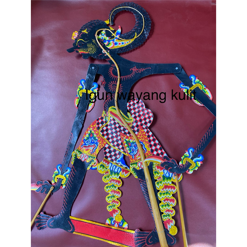wayang werkudoro/bima 70cm/wayang kulit asli