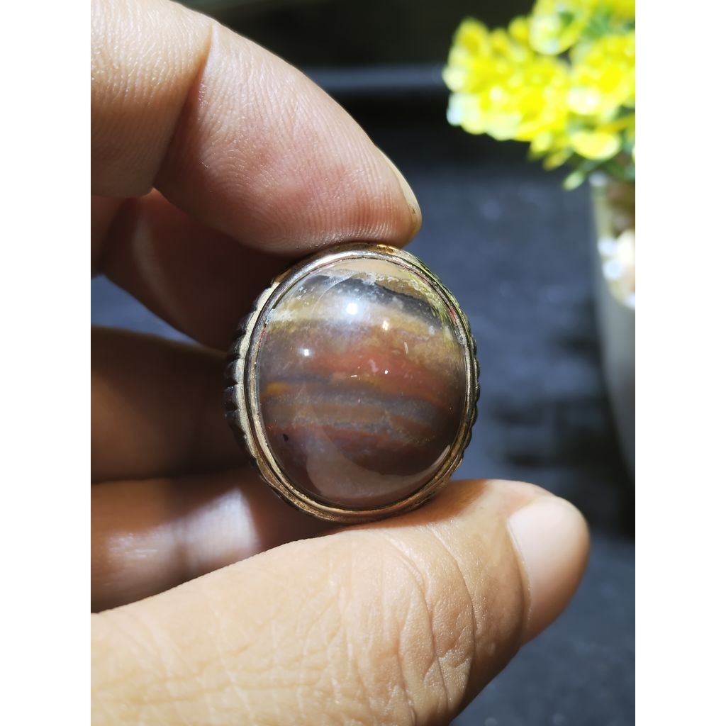 natural cincin batu garut pancawarna