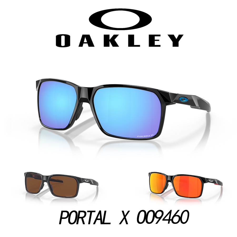 【100% Original】Kacamata Hitam Oakley PORTAL X OO9460 Sunglasses Prizm Sunglasses Black Wanita Pria