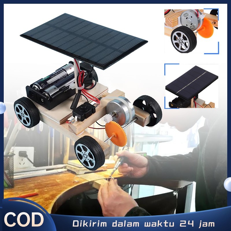 Diy Mainan Mobil Kayu  Tenaga Surya Diy Mobil Kayu  Panel Surya Bajak Bulan Mainan Mobil
