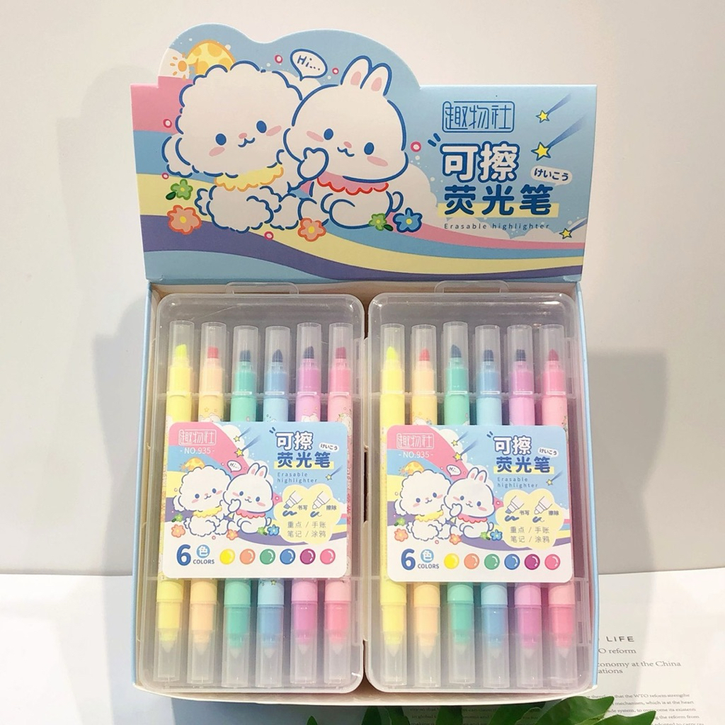

Highlighter set lucu isi 6 pcs