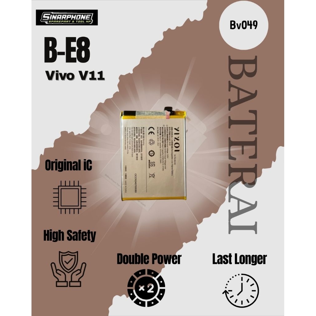 BATERAI B-E8 BATERAI VIVO V11