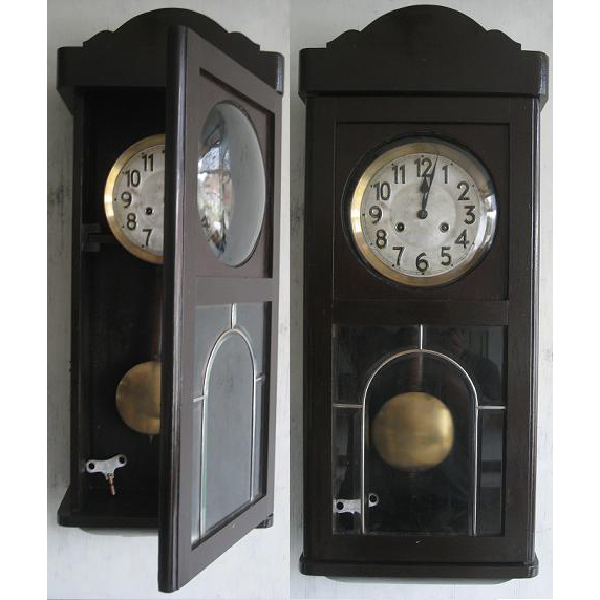 Jam dinding antik Original Junghans Gong wall Clock era 1800